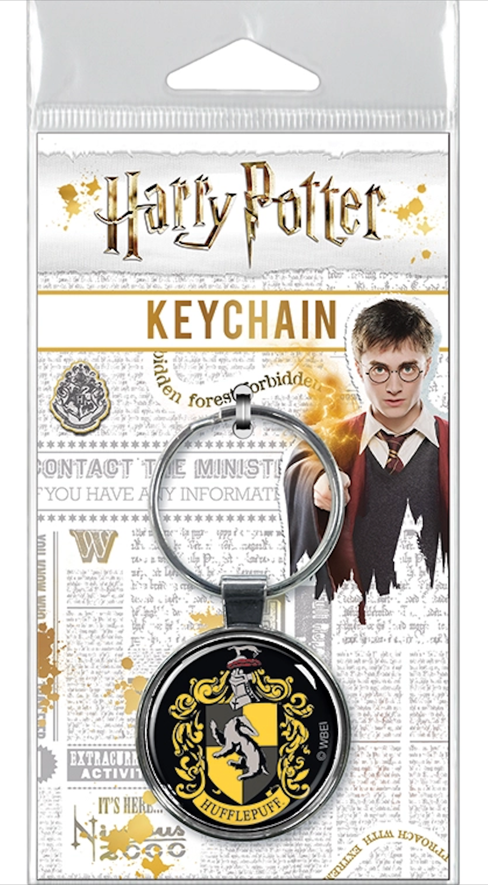 Harry Potter Keychain: Hufflepuff Crest