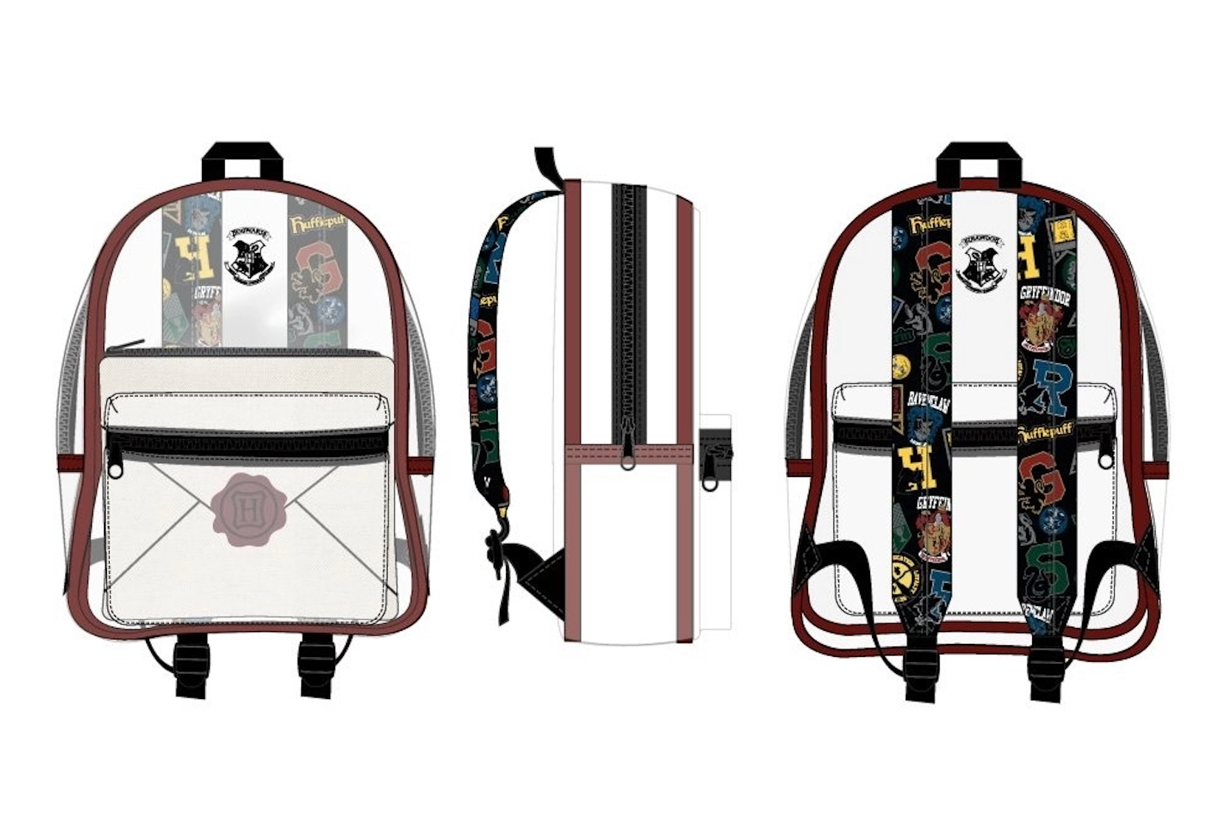 Clear harry potter backpack best sale