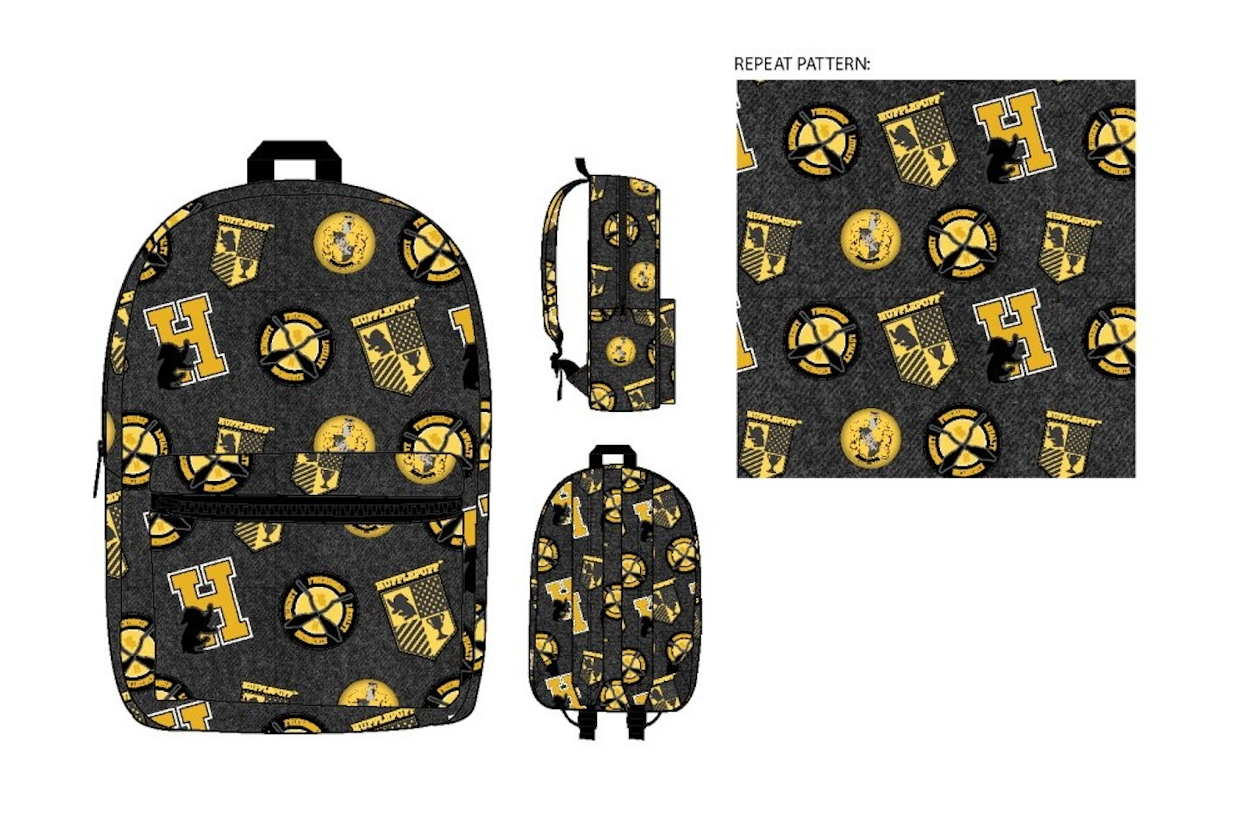 Harry Potter: Hufflepuff Patch Backpack