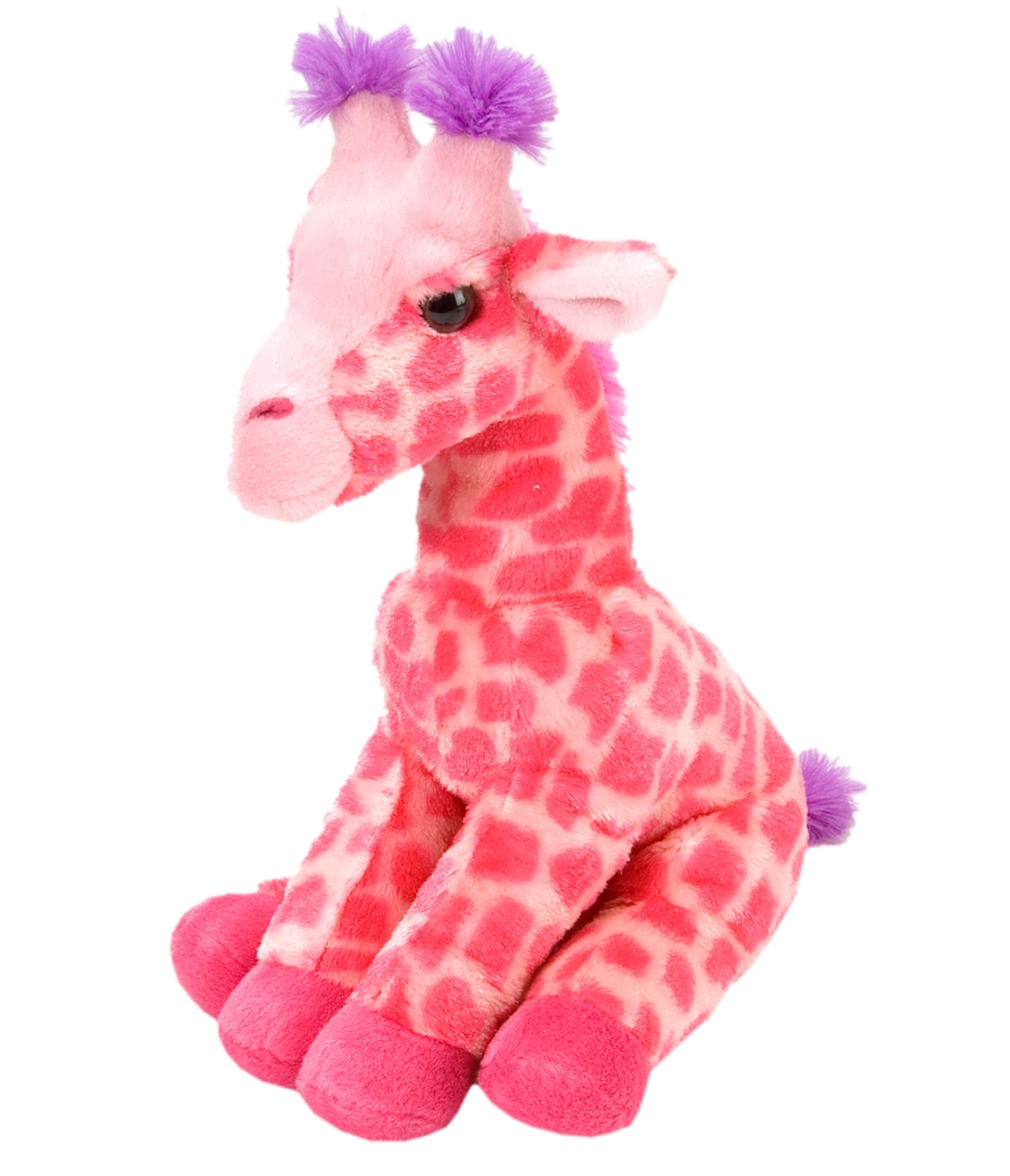 Pink Sitting Giraffe Stuffed Animal - 12"