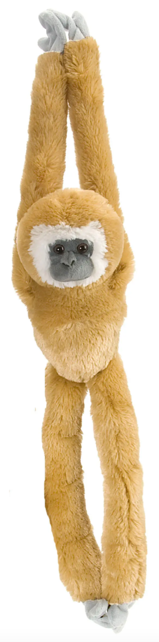 Hanging White Handed Gibbon Stuffed Animal 20"