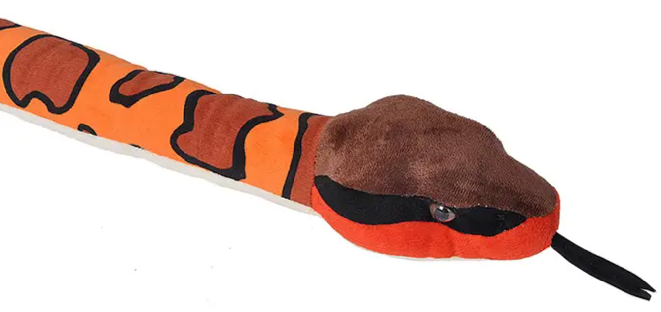 Eastern Cottonmouth Snake Stuffed Animal - 54"