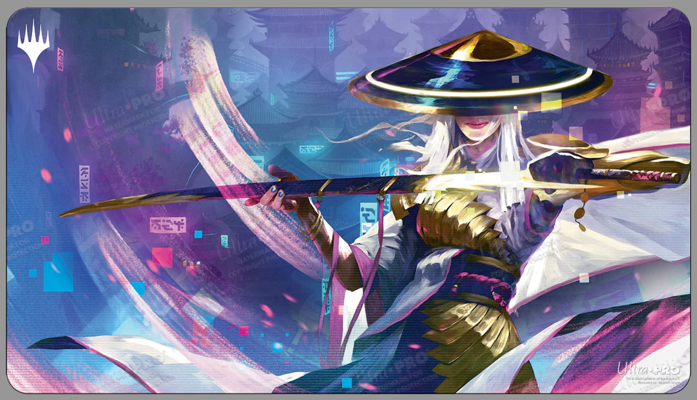 Magic the Gathering Playmat: Kamigawa Neon Dynasty - The Wanderer