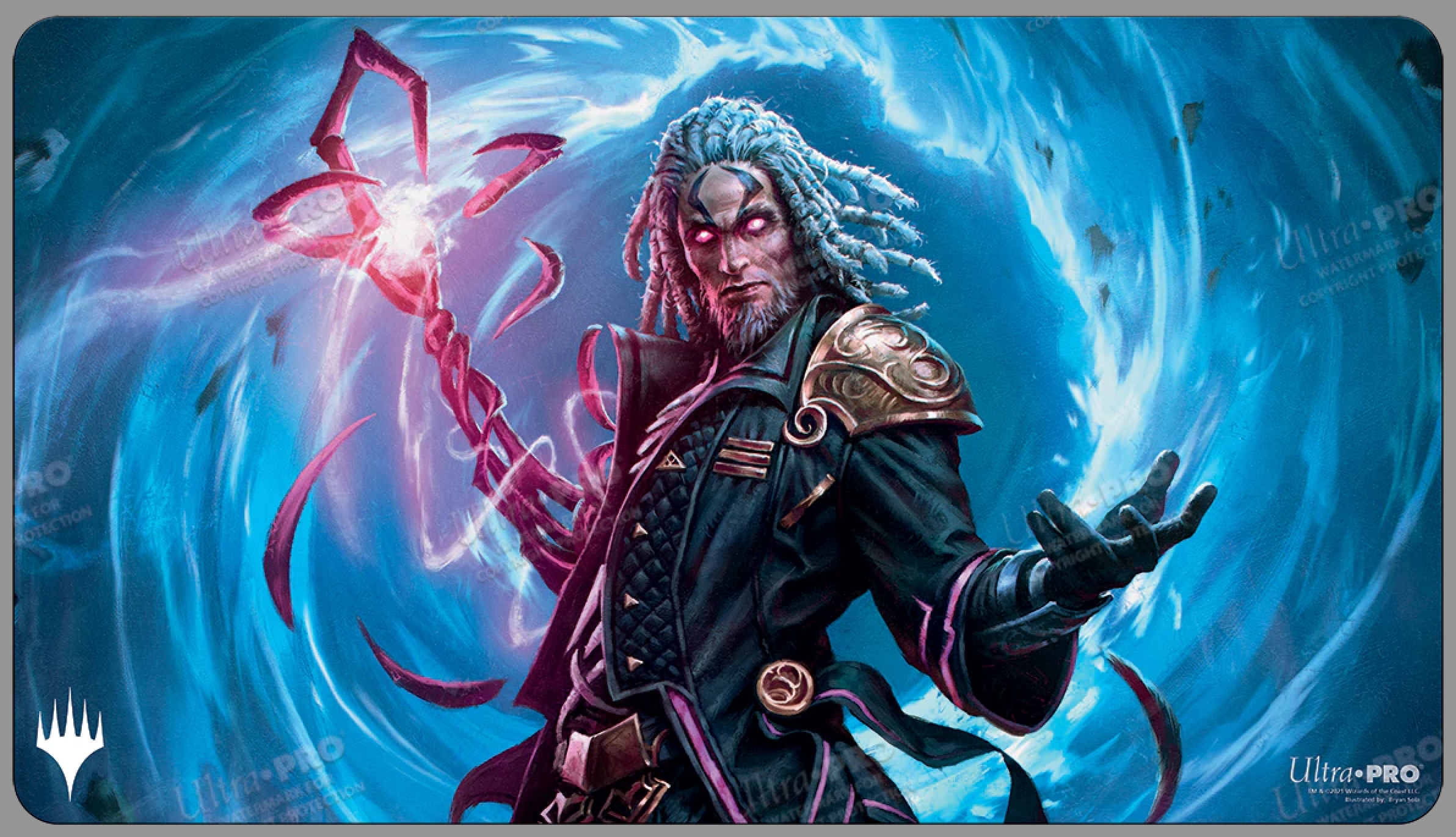 Magic the Gathering Playmat: Kamigawa Neon Dynasty - Tezzeret, Betrayer of Flesh