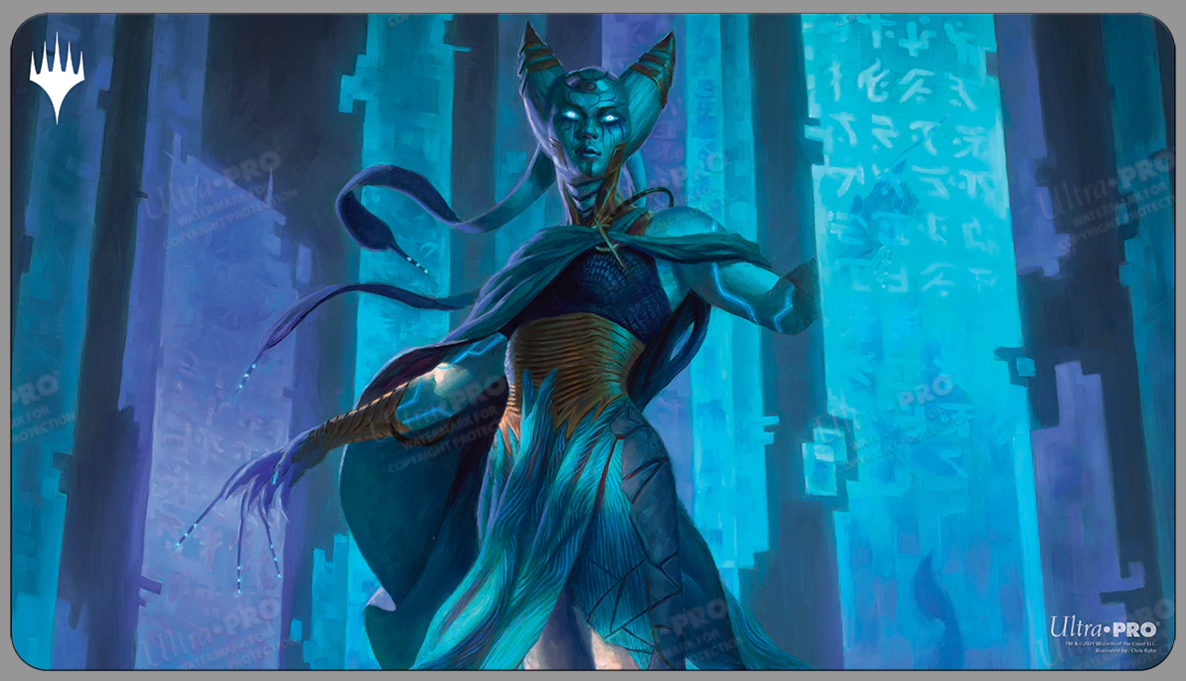 Magic the Gathering Playmat: Kamigawa Neon Dynasty - Tamiyo, Compleated Sage