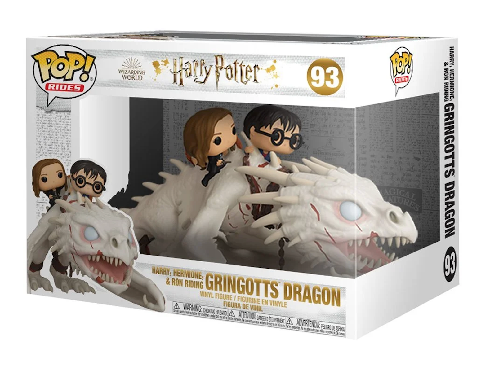 Harry Potter: Harry, Hermoine, and Ron Riding Gringott's Dragon Pop! Vinyl Figure (93)