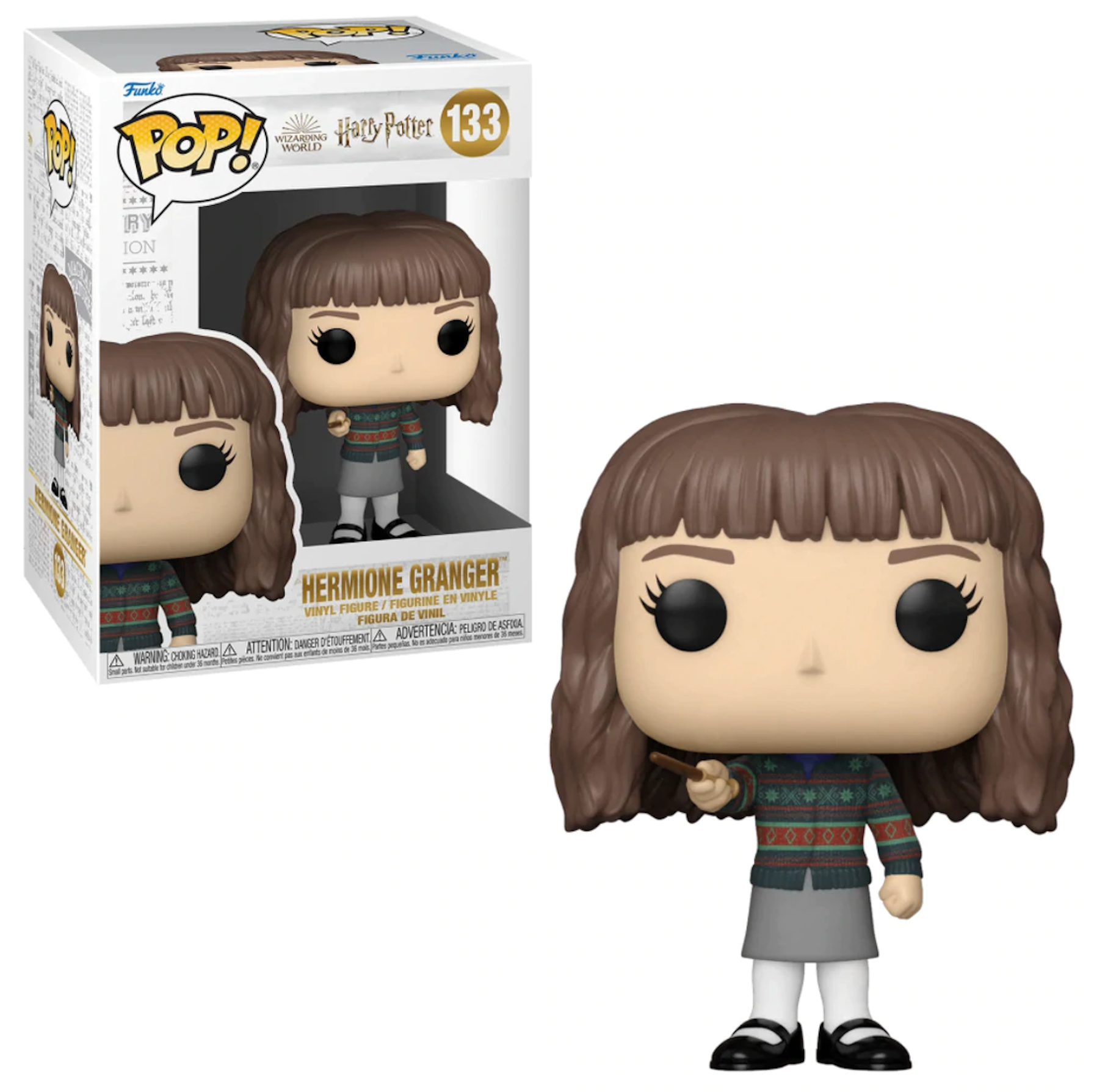 Harry Potter: The Sorcerer's Stone 20th Anniversary - Hermione with Wand Pop! Vinyl Figure (133)