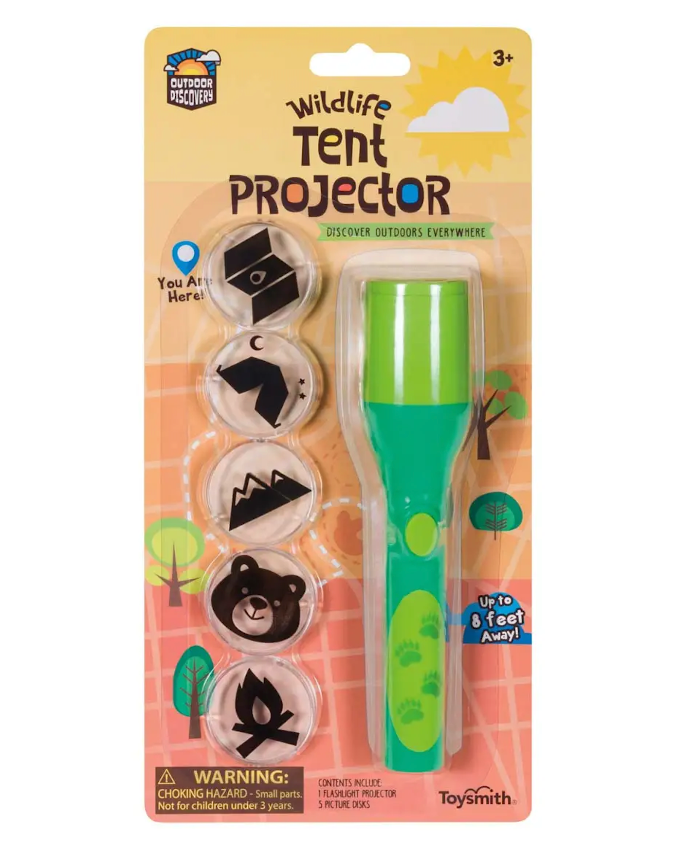 Outdoor Discovery Wildlife Tent Projector, Includes 5 Slides