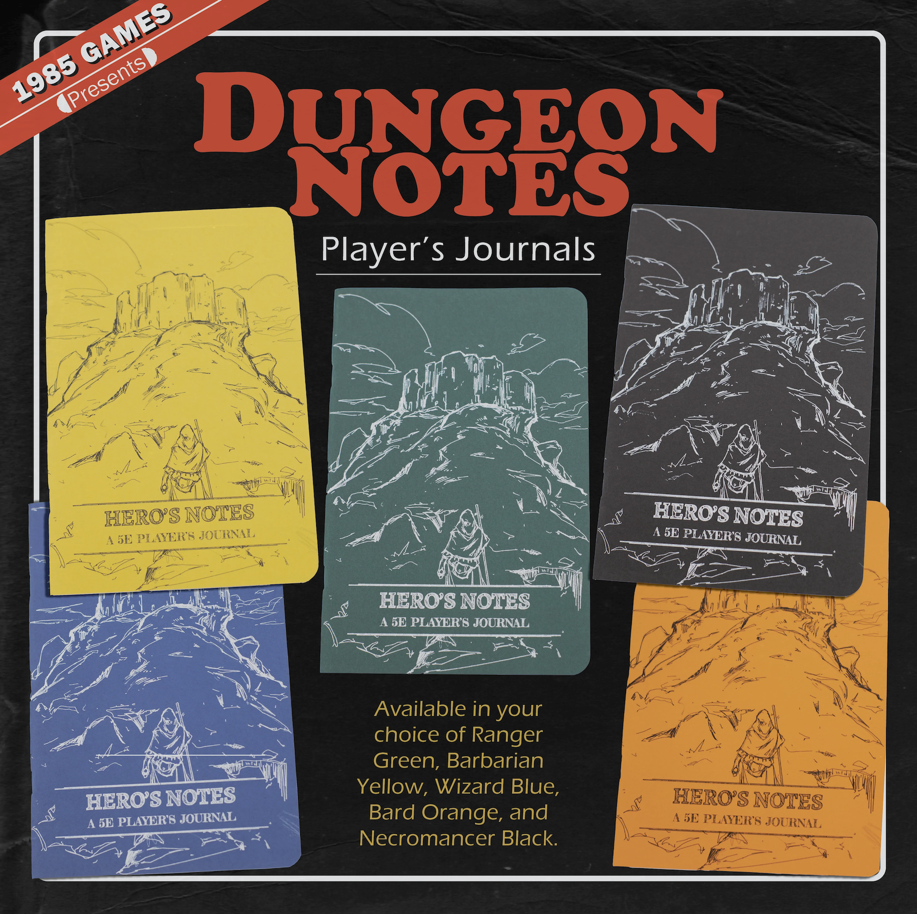 Dungeon Notes: A 5E Player's Journal 3 Pack