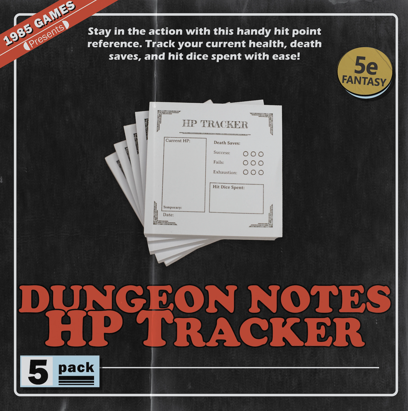 Dungeon Sticky Notes - 5 Pack