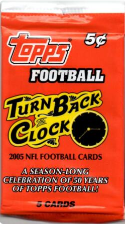 2005 Topps Total Football Turn Back the Clock Hobby Pack