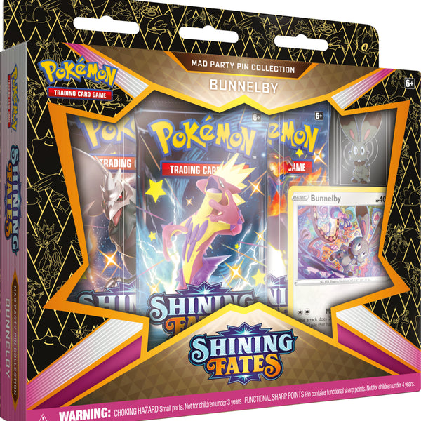 pokemon trading card game shining fates mad party pin collection Fates: Sleeves:Stiltzkin - Moogle Merchant and throw a Magic Variant: R. P. pokemon card shop