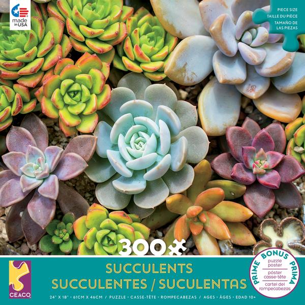 Succulents - Rosette 300 pc Puzzle