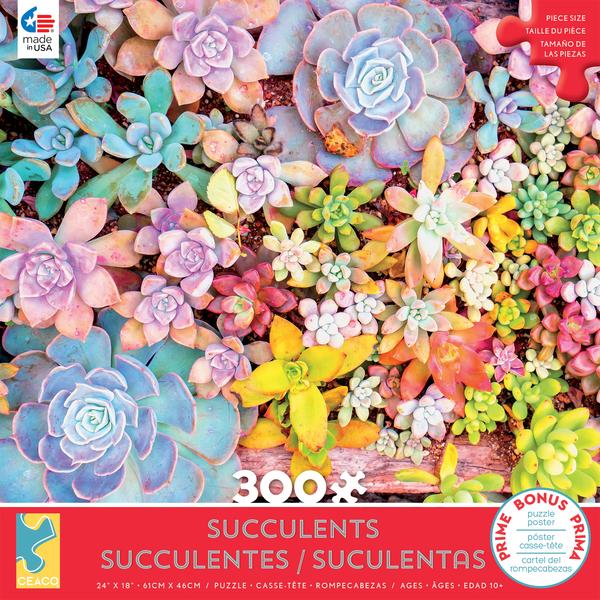 Succulents - Pretty Pastels 300 pc Puzzle
