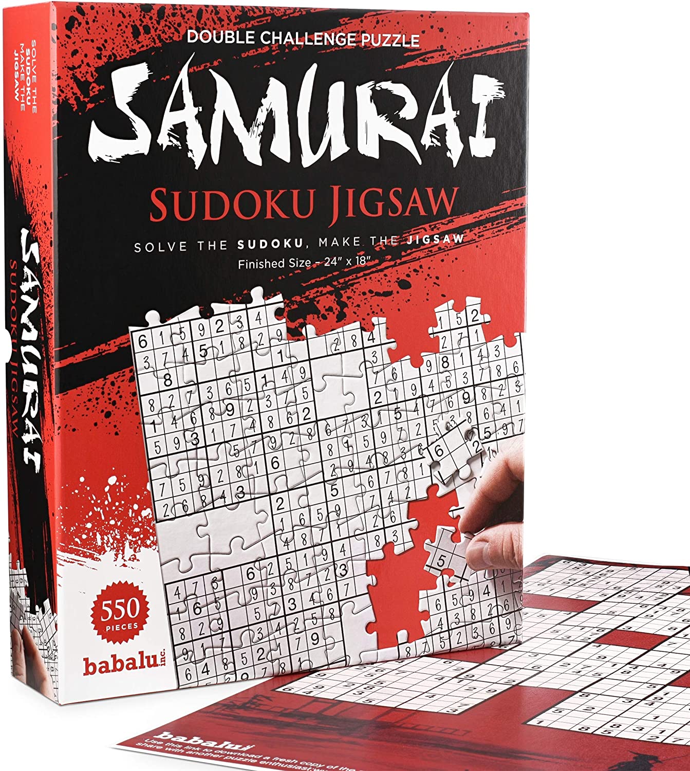 Samurai Sudoku Jigsaw (550 pc puzzle)