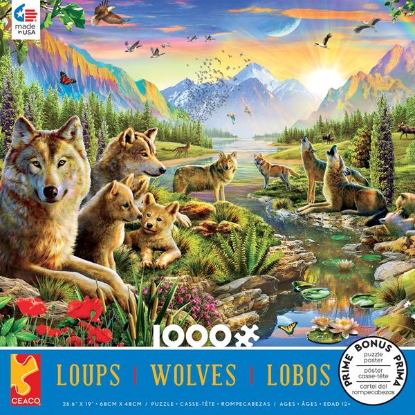 Wolves: Summer Wolf Family (1000 pc puzzle)