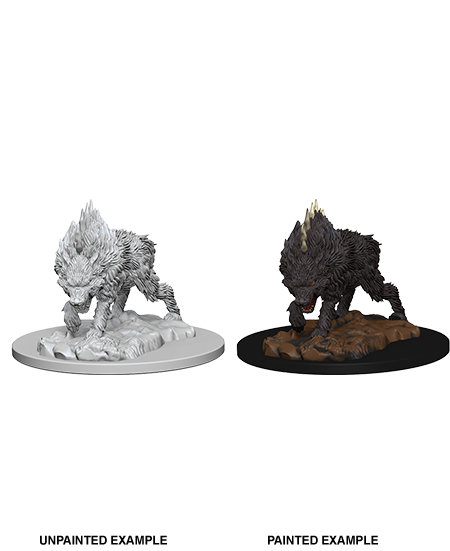 Pathfinder Deep Cuts Unpainted Miniatures: W4 Dire Wolf