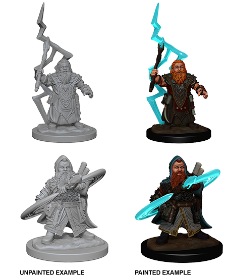 Pathfinder Deep Cuts Unpainted Miniatures: W4 Dwarf Male Sorcerer