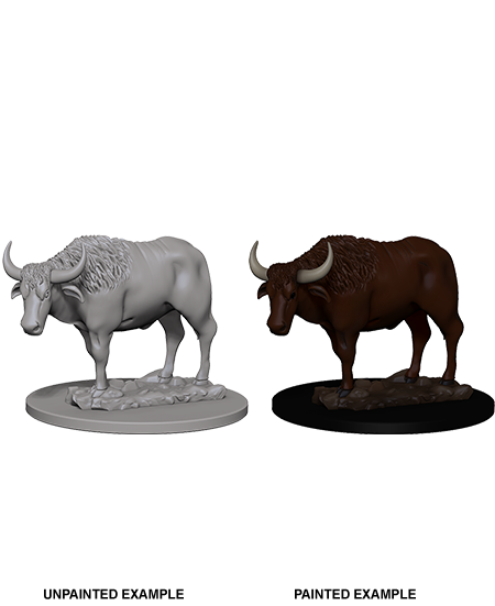 Pathfinder Deep Cuts Unpainted Miniatures: W4 Oxen