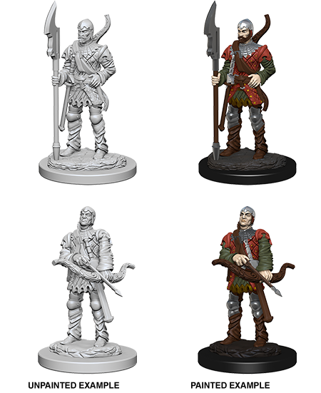 Pathfinder Deep Cuts Unpainted Miniatures: W4 Town Guards