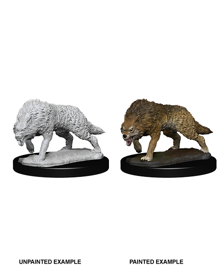 Pathfinder Deep Cuts Unpainted Miniatures: W7 Timber Wolves