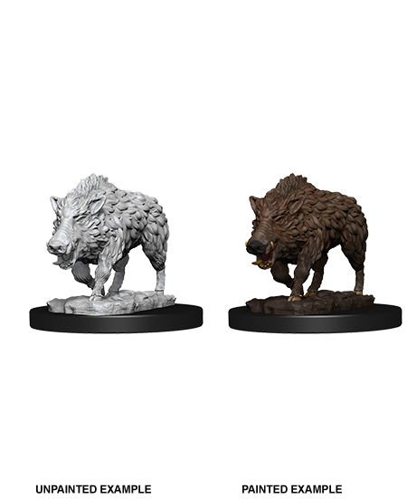 Pathfinder Deep Cuts Unpainted Miniatures: W7 Wild Boar
