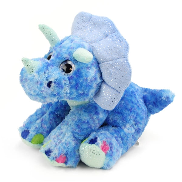 Colorful Sweet & Sassy Triceratops Stuffed Animal - 12"