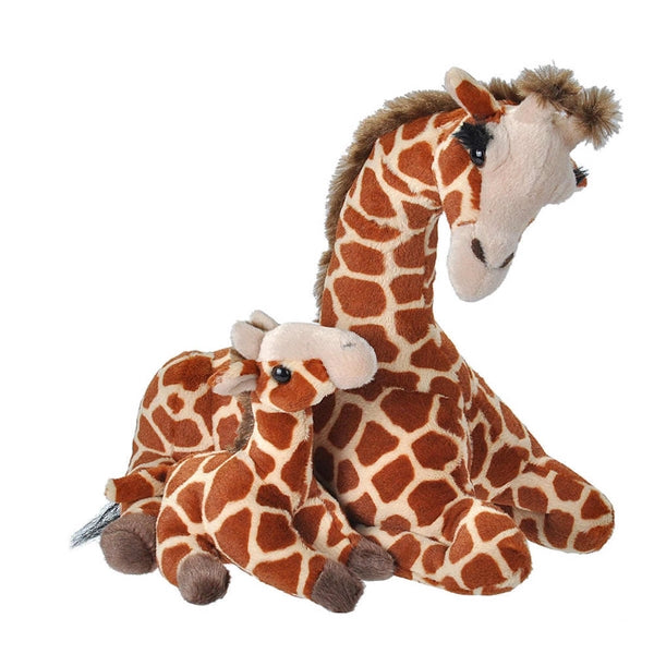 Giraffe - Mom & Baby Stuffed Animal - 10"