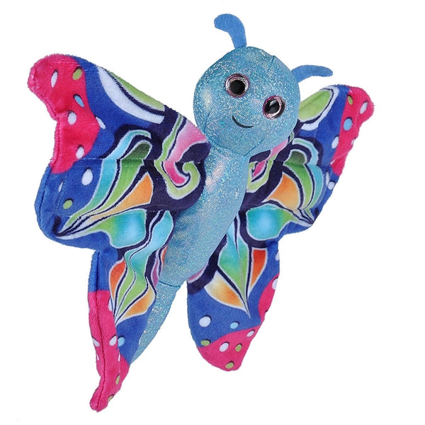 Huggers Blue Butterfly Stuffed Animal - 8"