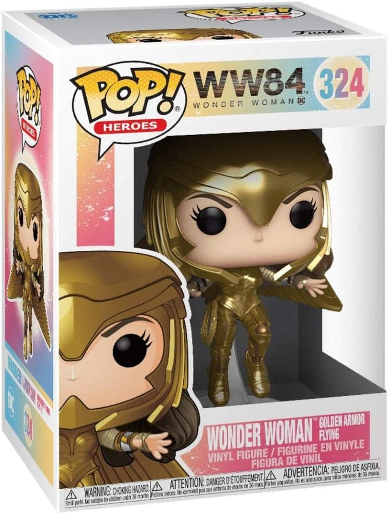 DC WW84: Wonder Woman Golden Armor Flying Pop! Vinyl Figure (324)