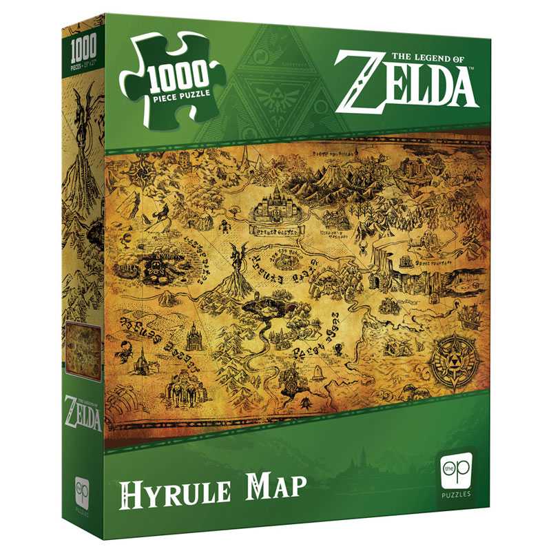 The Legend of Zelda: Hyrule Map (1000 pc puzzle)