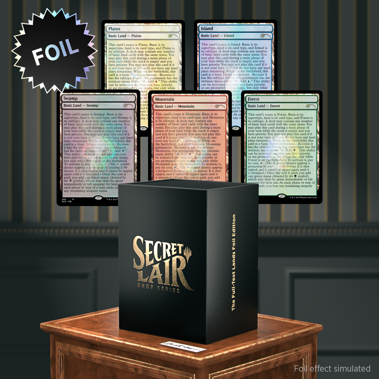 Secret Lair Drop: The Full-Text Lands (Foil Edition)
