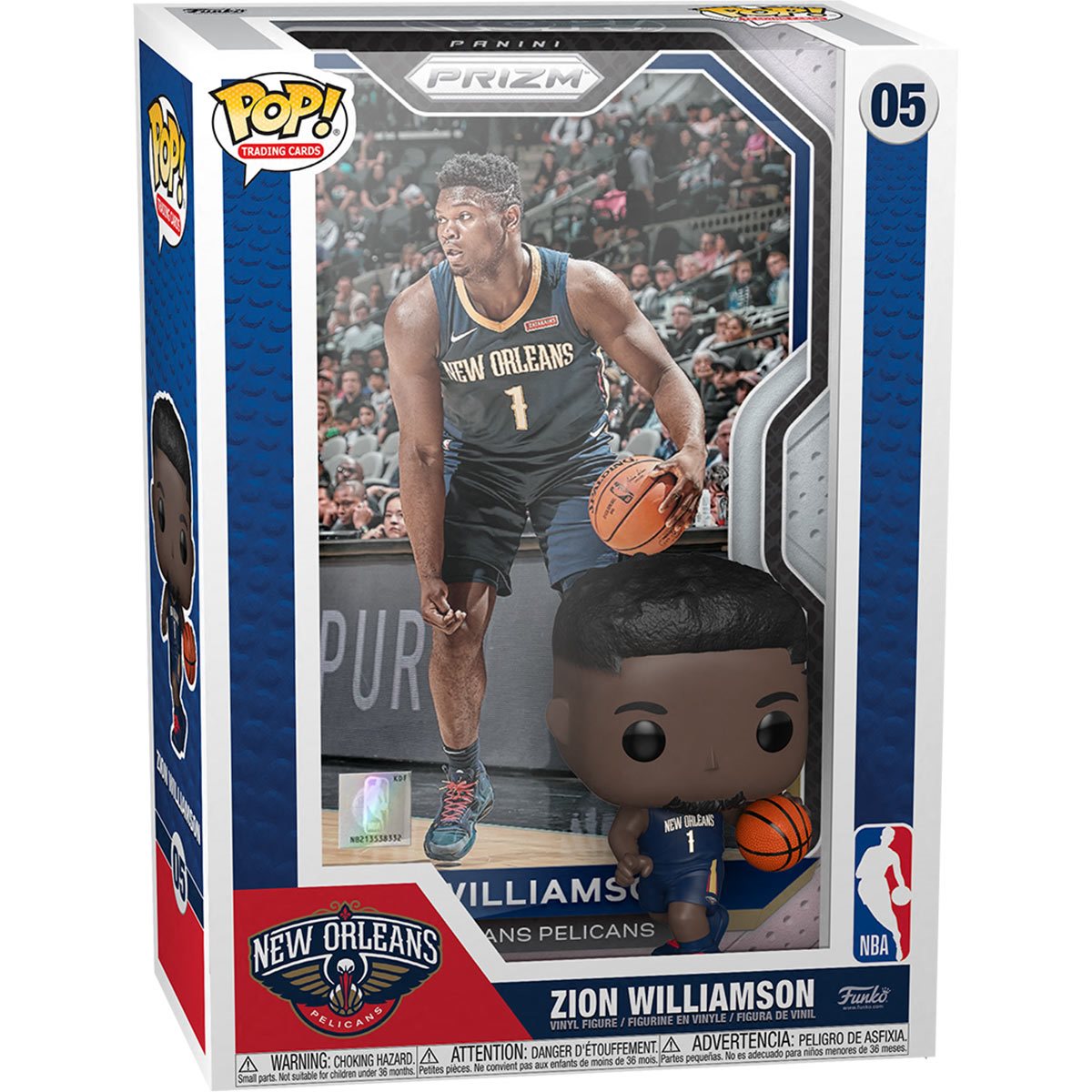 NBA: New Orleans Pelicans - Zion Williamson Pop! Trading Card Figure with Case Vinyl Figure (05)