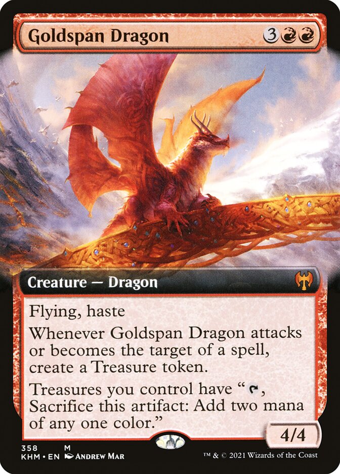 Goldspan Dragon (Extended Art) [Foil] :: KHM
