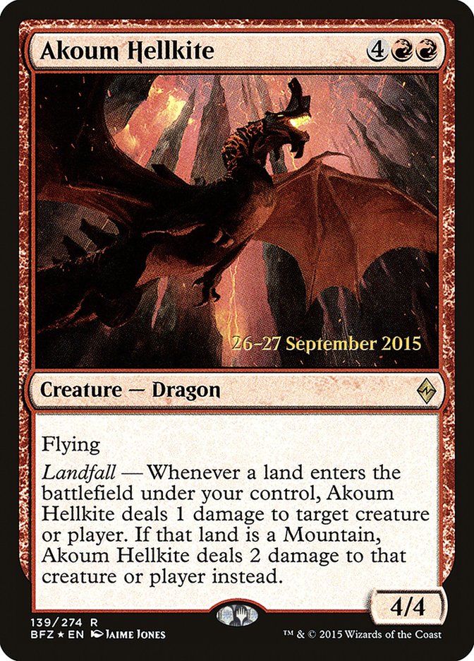 Akoum Hellkite [Foil] :: PBFZ