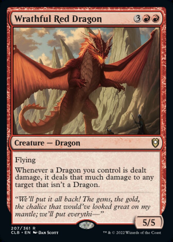 Wrathful Red Dragon [Foil] :: CLB