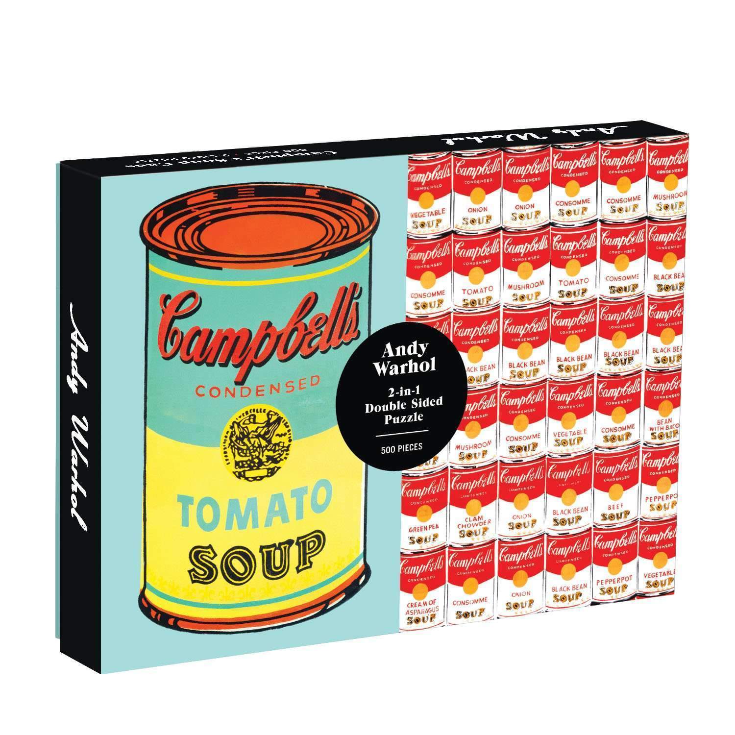 Andy Warhol: Campbell's Soup 2-in-1 Double Sided Puzzle (500 pc)