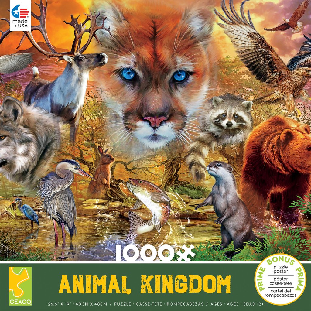 Animal Kingdom: Mammals (1000 pc puzzle)