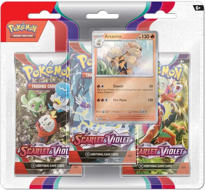 Scarlet and Violet 3-Pack Blister