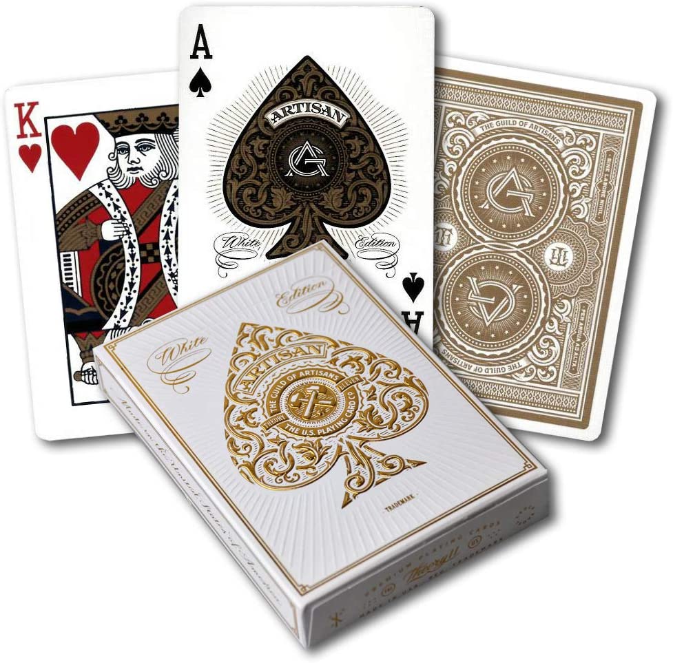 theory11 Playing Cards: White Artisans
