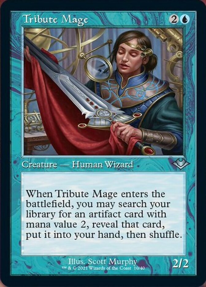 Tribute Mage (Retro Frame) [Foil] :: H1R