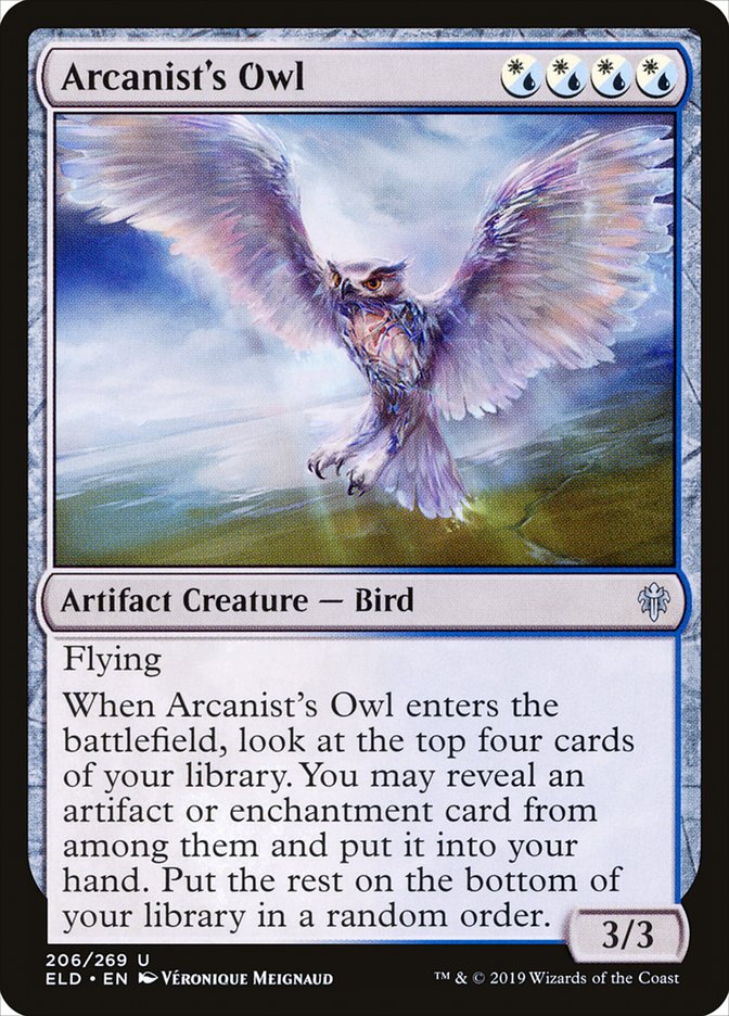 Arcanist's Owl [Foil] :: ELD