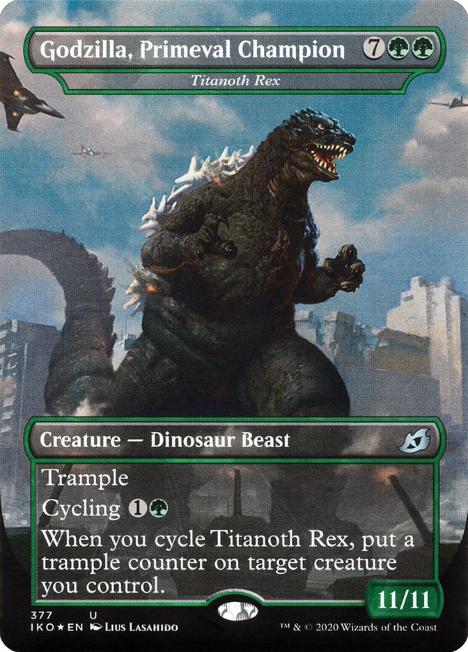 Godzilla, Primeval Champion - Titanoth Rex [Foil] :: IKO