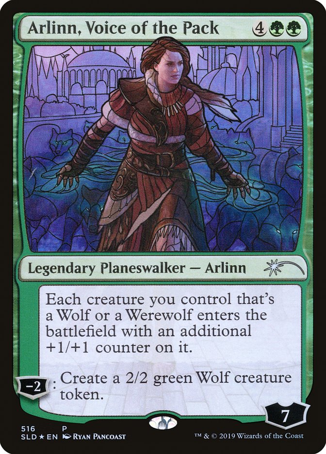 Arlinn, Voice of the Pack (Stained Glass) [Foil] :: SLD