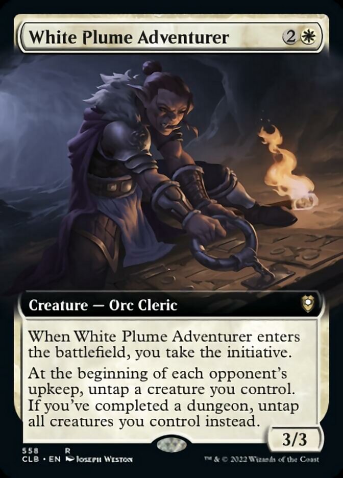 White Plume Adventurer (Extended Art) [Foil] :: CLB