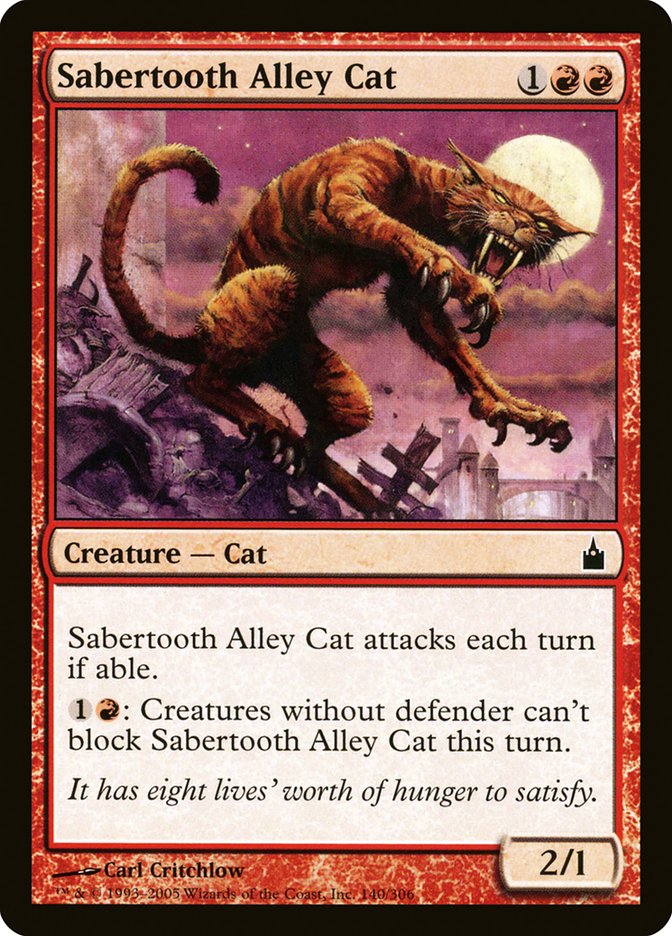 Sabertooth Alley Cat [Foil] :: RAV