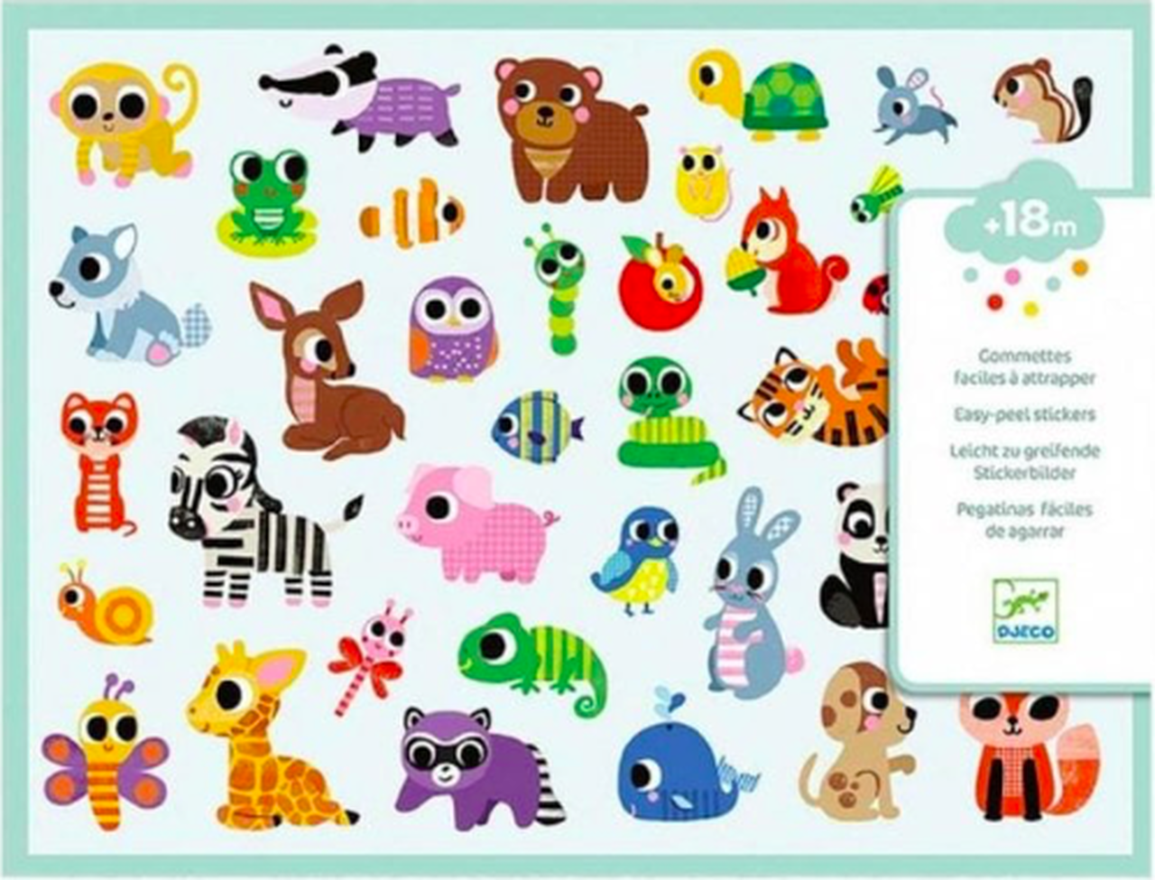 Djeco Stickers: Baby Animals