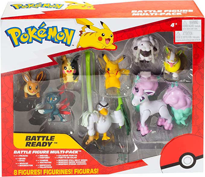 Pokémon Battle Figure Multi Pack Toy Set, 8 Pieces - Generation 8