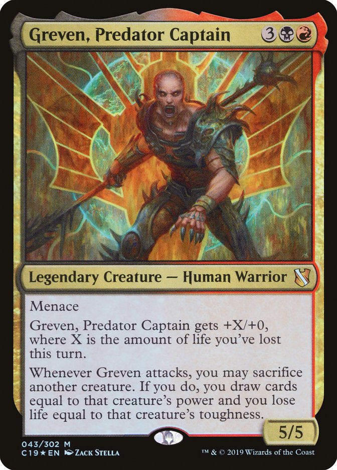 Greven, Predator Captain [Foil] :: C19