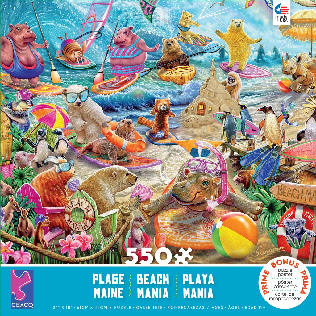 Beach Mania (550 pc puzzle)